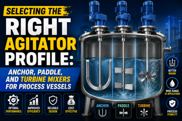 Selecting the Right Agitator Profile: Anchor, Paddle, and Turbine Mixers for Process Vessels