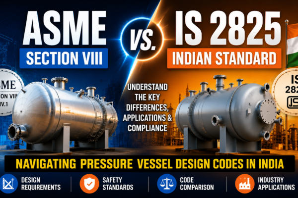 ASME Section VIII vs. IS 2825: Navigating Pressure Vessel Design Codes in India