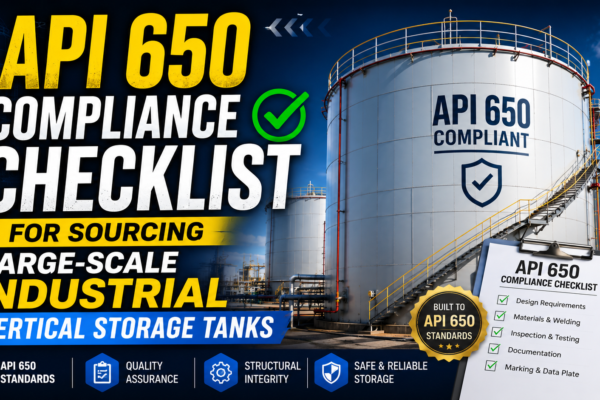 API 650 Compliance Checklist for Sourcing Large-Scale Industrial Vertical Storage Tanks